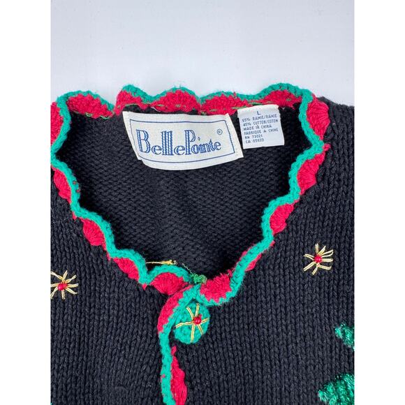 Christmas Grandmacore Vintage Chunky Tree Cardigan - Picture 4 of 4